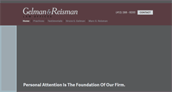 Desktop Screenshot of gelmanreisman.com